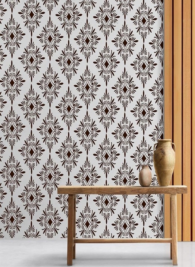 StenCart Stencil for Wall Painting Home Rangoli Pattern Reusable Wall Stencil Design for Wall Decoration(16 inchx24 inch)-DIY Reusable Design Suitable for Home & Office (Pack of 1) - Image 1